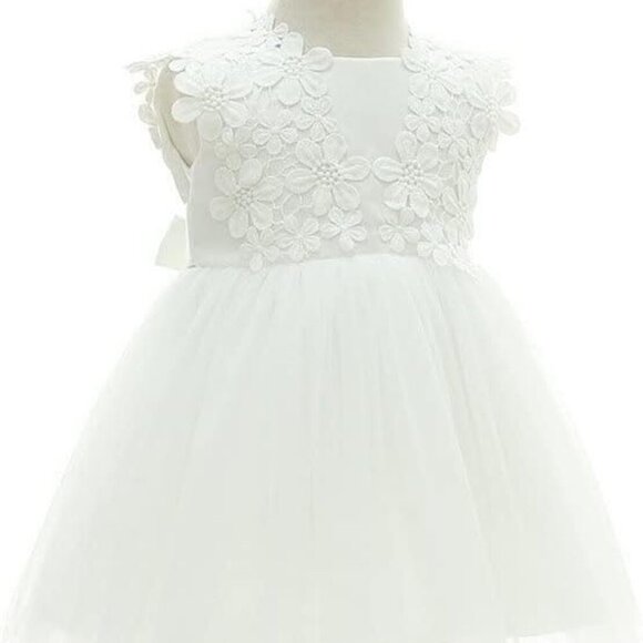 Baby Girls Dress Christening Baptism Party Formal Dresses（3M~6M) - Picture 2 of 9